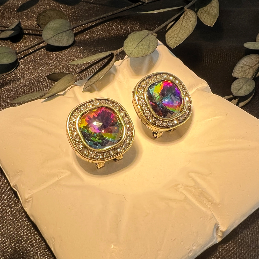 Diamond Stud Earrings - Серьги-гвоздики DIY в средневековом винтажном стиле,