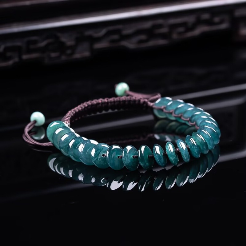 Jewelry & Watches Vitopoulos Reviews - Натуральный браслет из бусин изумрудно-голубого жадеита