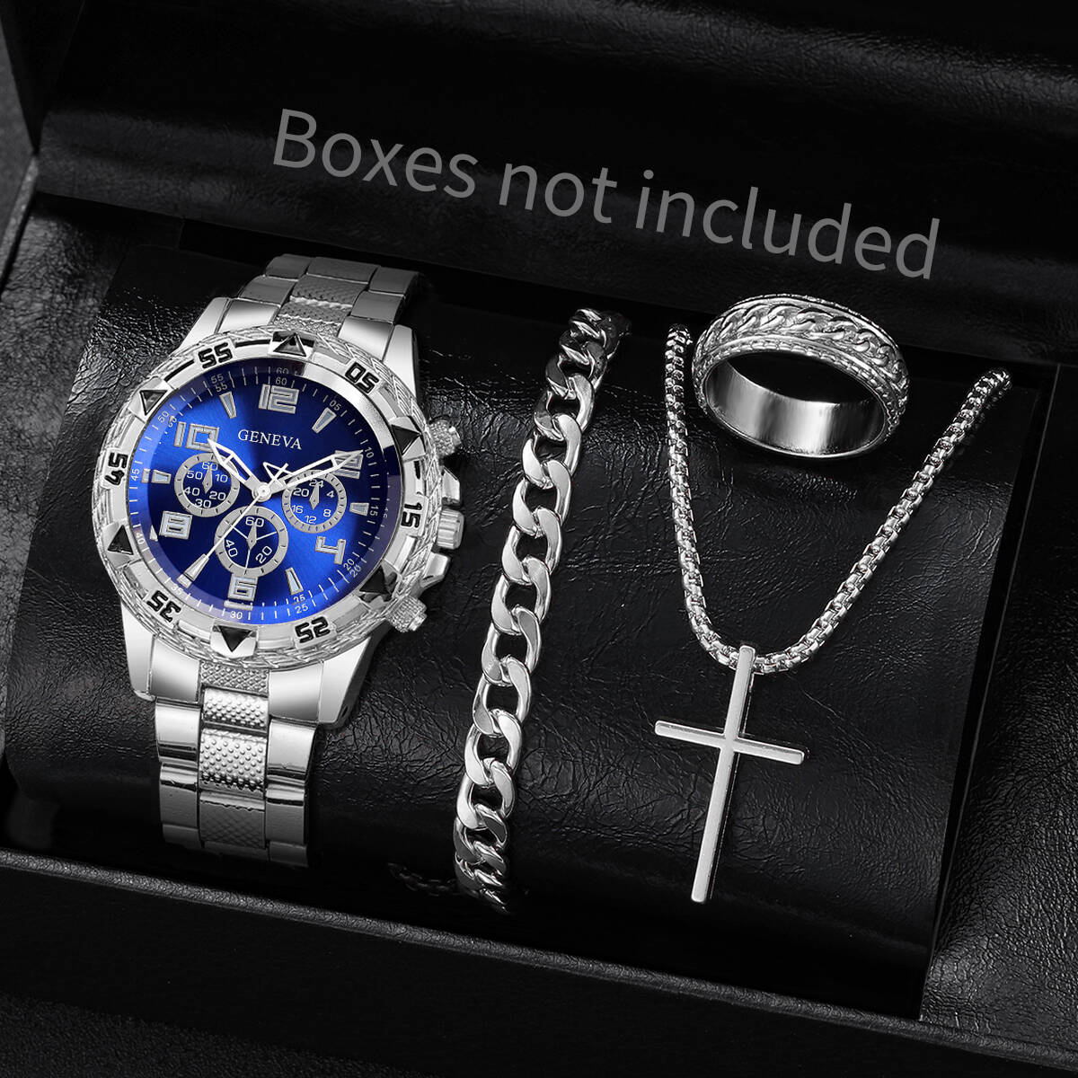 Mystery Jewelry Jar Watches - 4 шт./компл. Модные мужские деловые часы,