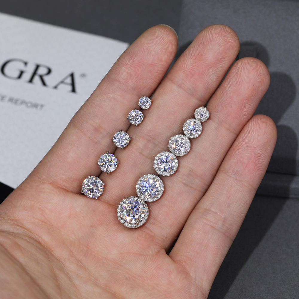 Серьги-гвоздики NASIA Premium  – обзор и цена Diamond Stud Earrings