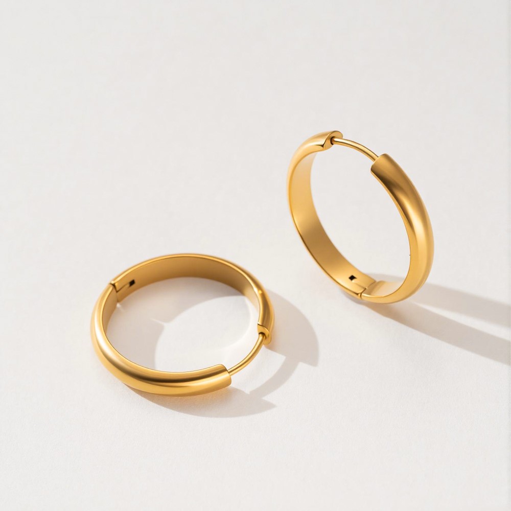 4 шт. круглых серег-кольец из  – обзор и цена Hoop Earrings