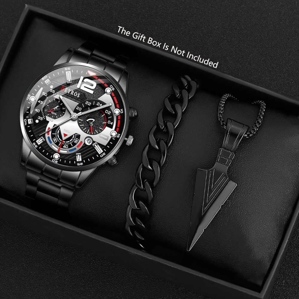 3 шт./компл. модные мужские ча – обзор и цена Best Jewelry Watches For Men