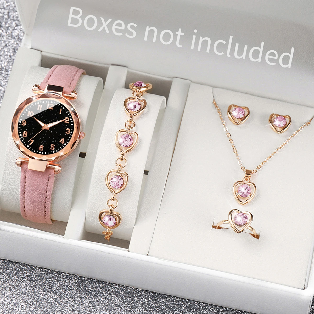 5/6 шт. модных женских часов с – обзор и цена Mystery Jewelry Jar Watches