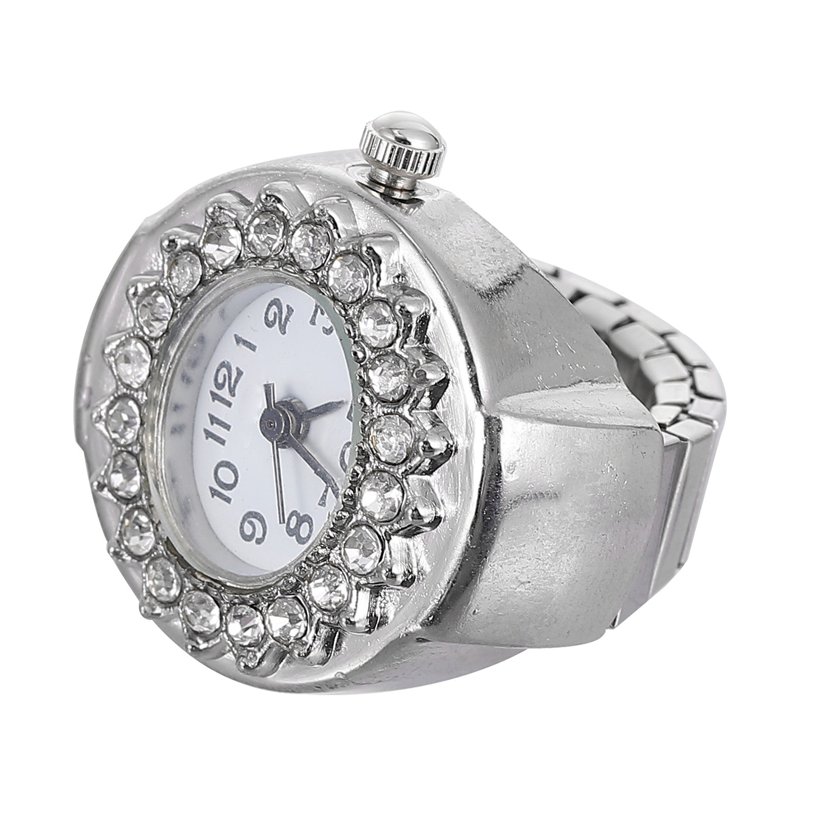 Блестящие часы-кольцо с брилли – обзор и цена Unique Jewelry Watches