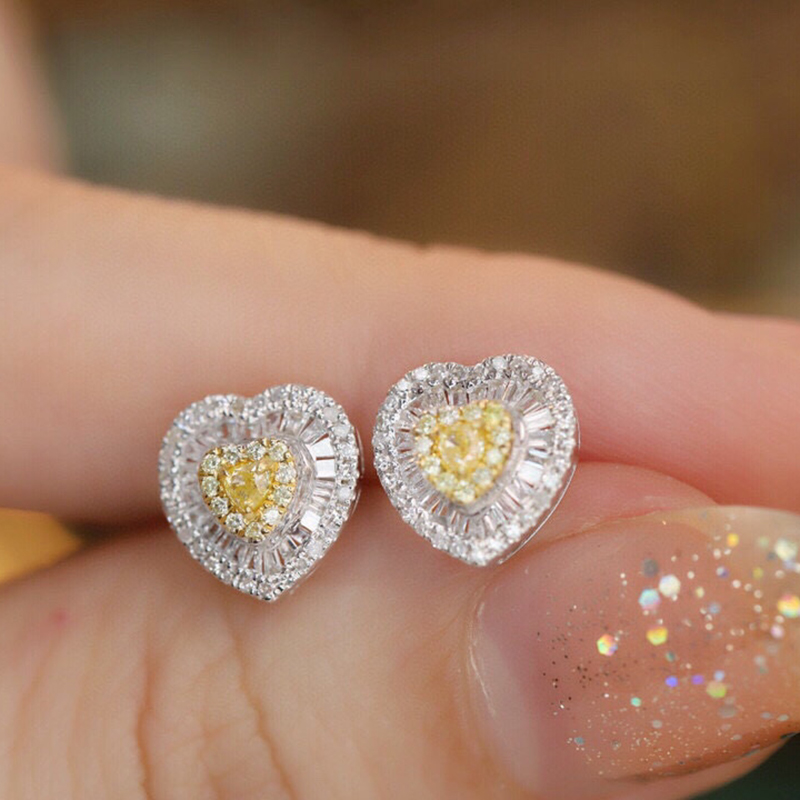 Aazuo настоящие 18-каратные од – обзор и цена Diamond Stud Earrings