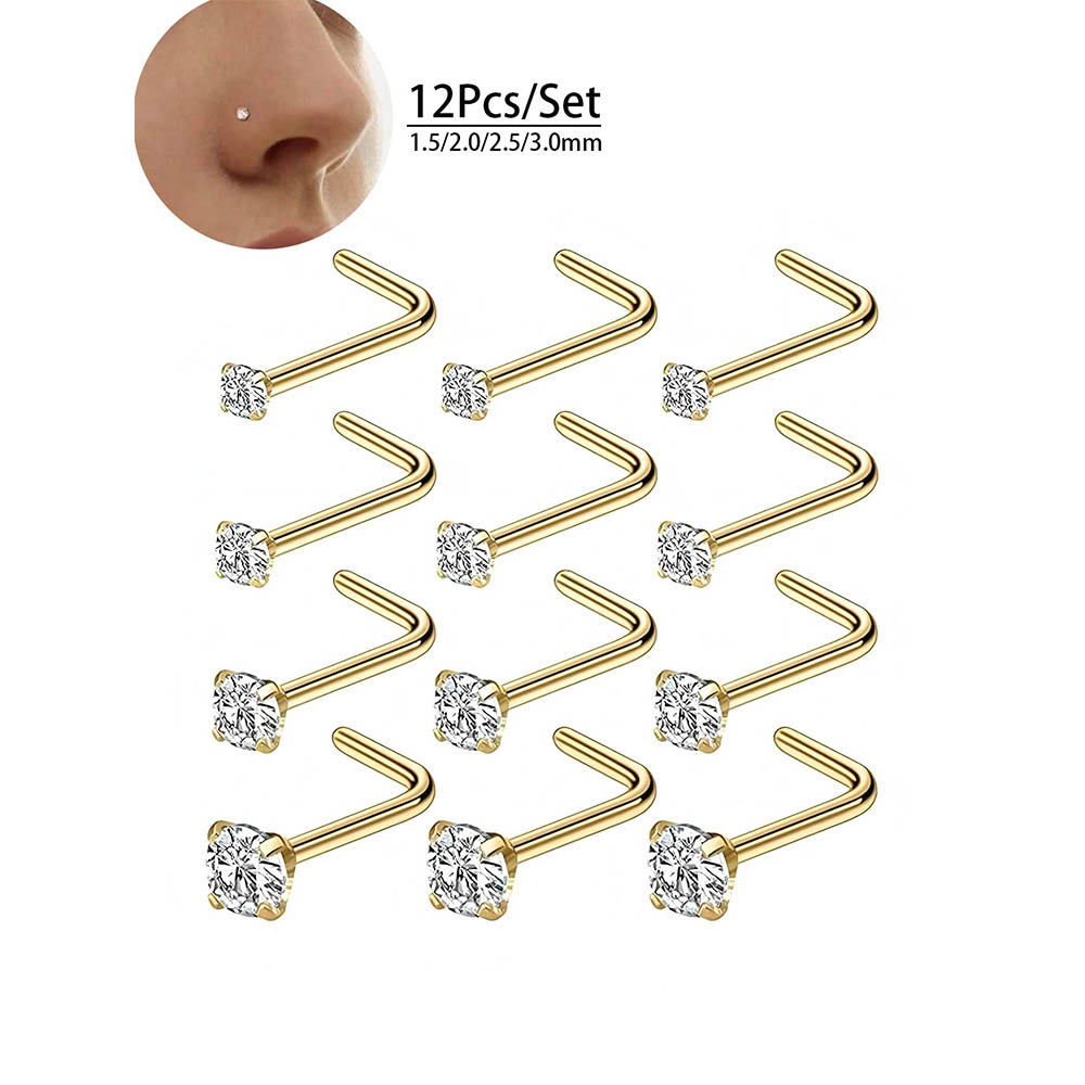 Полный набор из 12 предметов,  – обзор и цена Diamond Stud Earrings